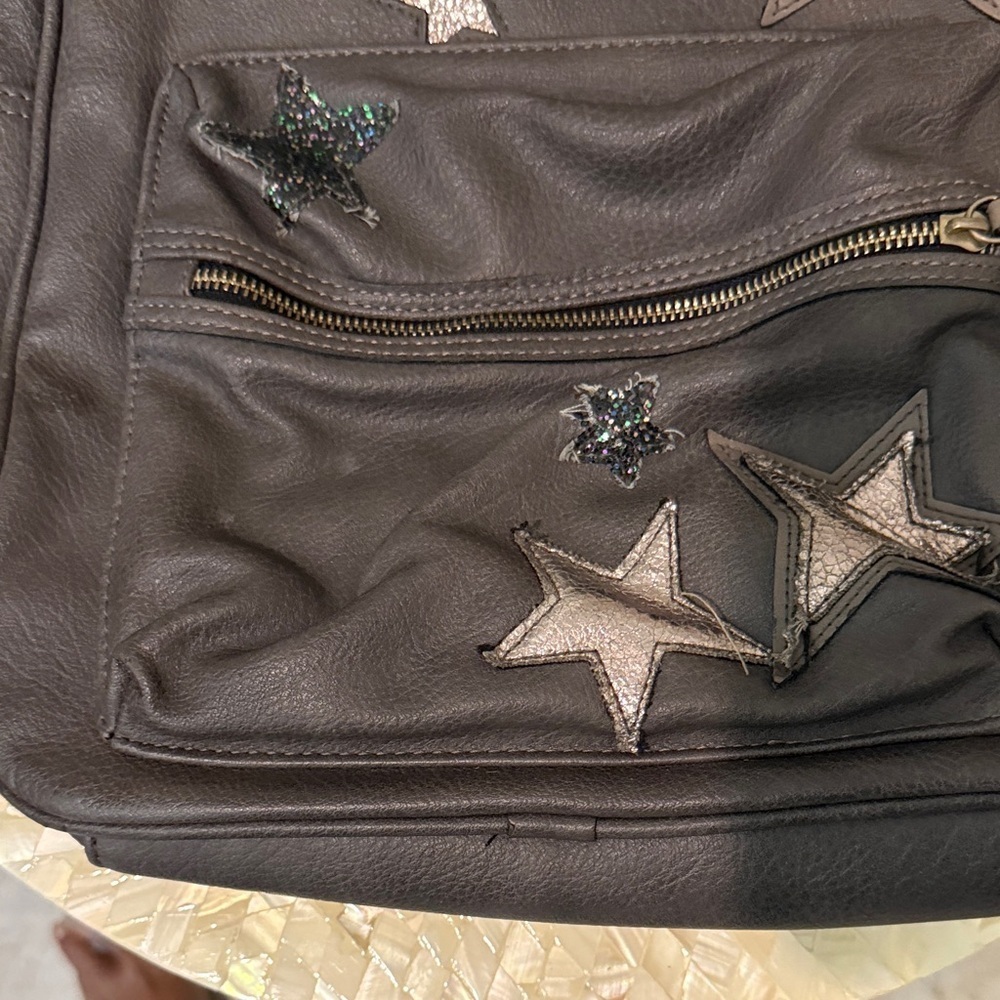 Star-Embellished grey Backpack - Picture 3 of 8